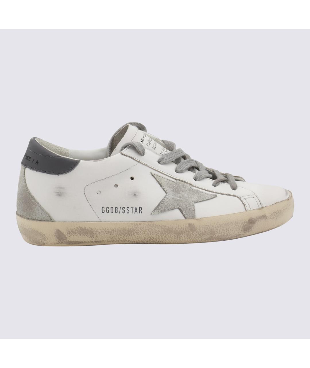 GOLDEN GOOSE Белые кожаные кеды, фото 5