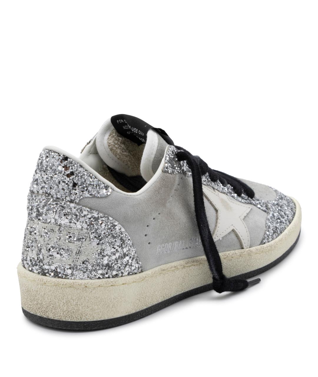 GOLDEN GOOSE Серые кожаные кеды, фото 5