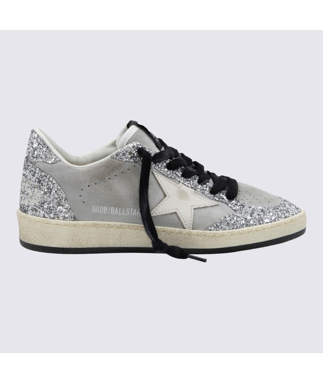 GOLDEN GOOSE Серые кожаные кеды, фото 2