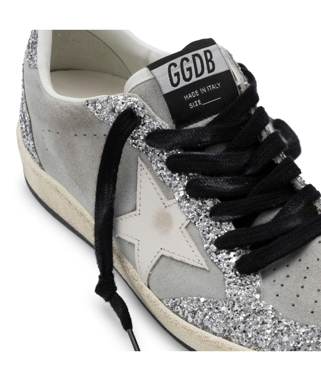 GOLDEN GOOSE Серые кожаные кеды, фото 7