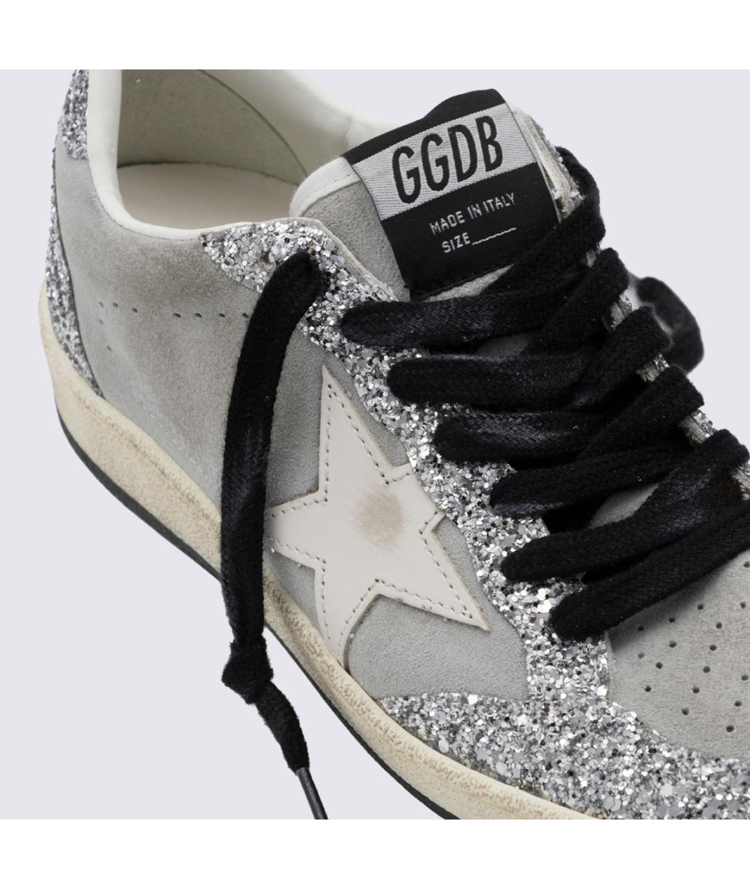 GOLDEN GOOSE Серые кожаные кеды, фото 8