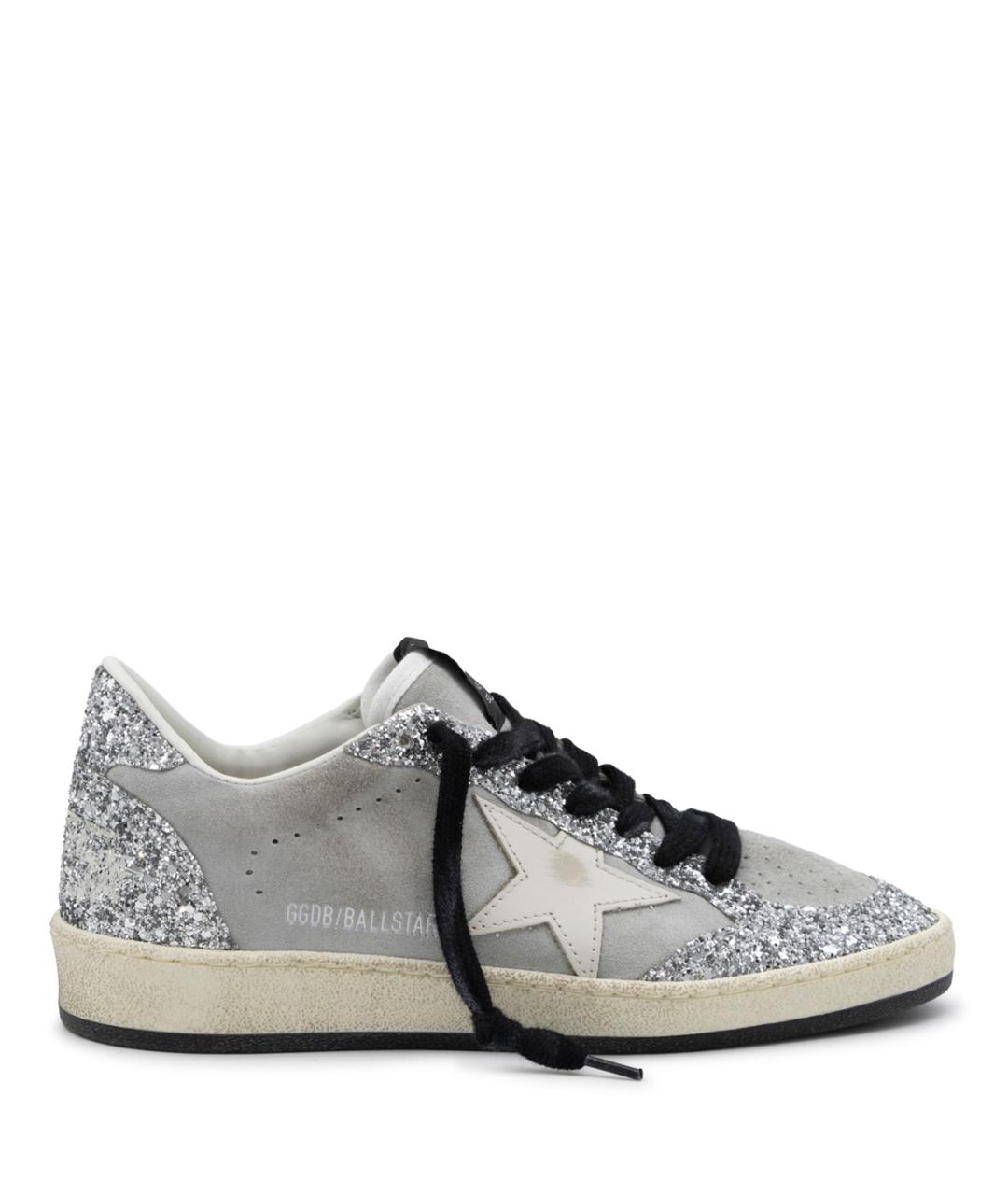 GOLDEN GOOSE Серые кожаные кеды, фото 1
