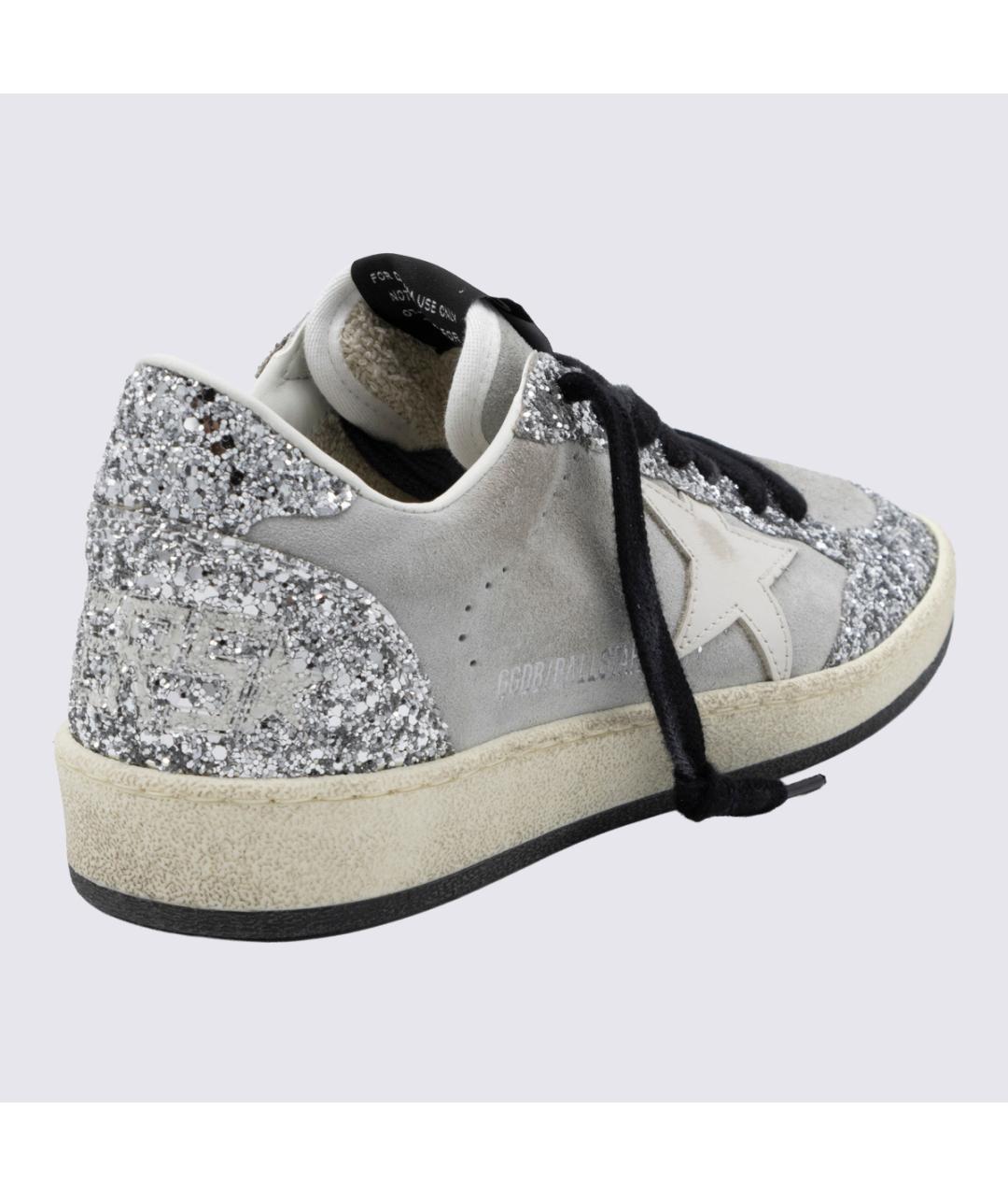 GOLDEN GOOSE Серые кожаные кеды, фото 6