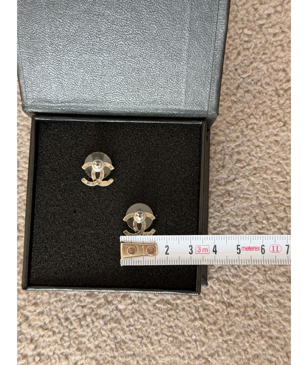 CHANEL Серебряные металлические серьги, фото 7