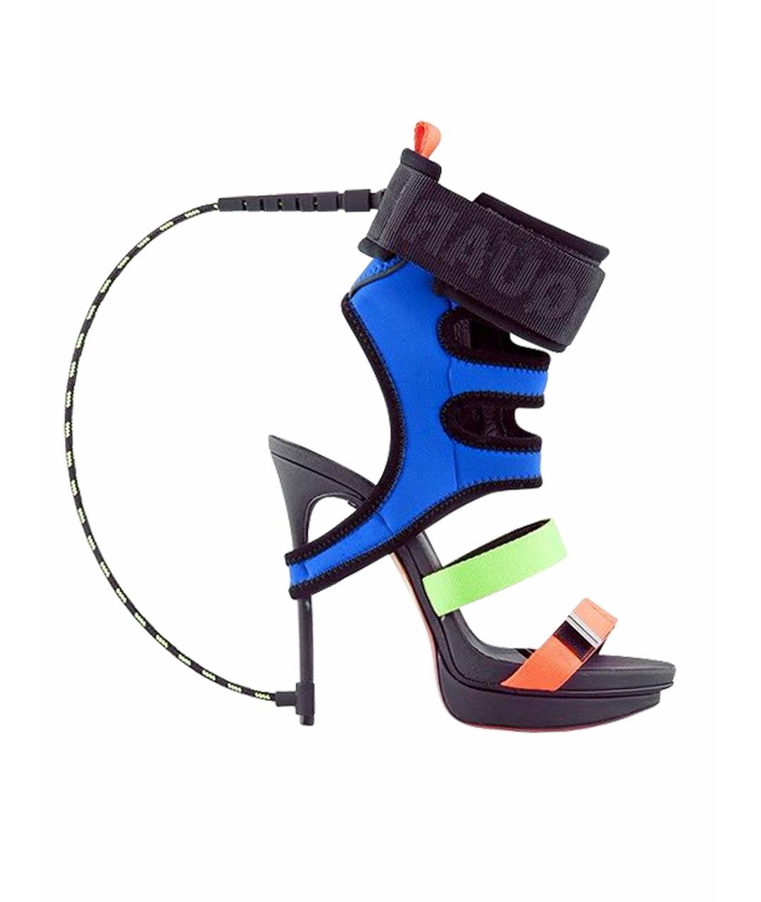 DSQUARED2 Мульти текстильные босоножки, фото 1