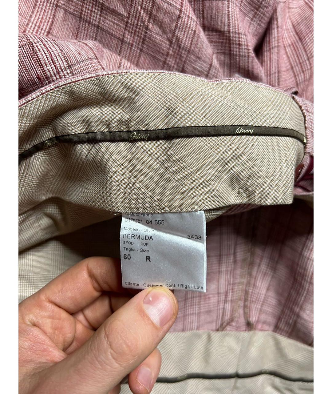 BRIONI Мульти льняные шорты, фото 7