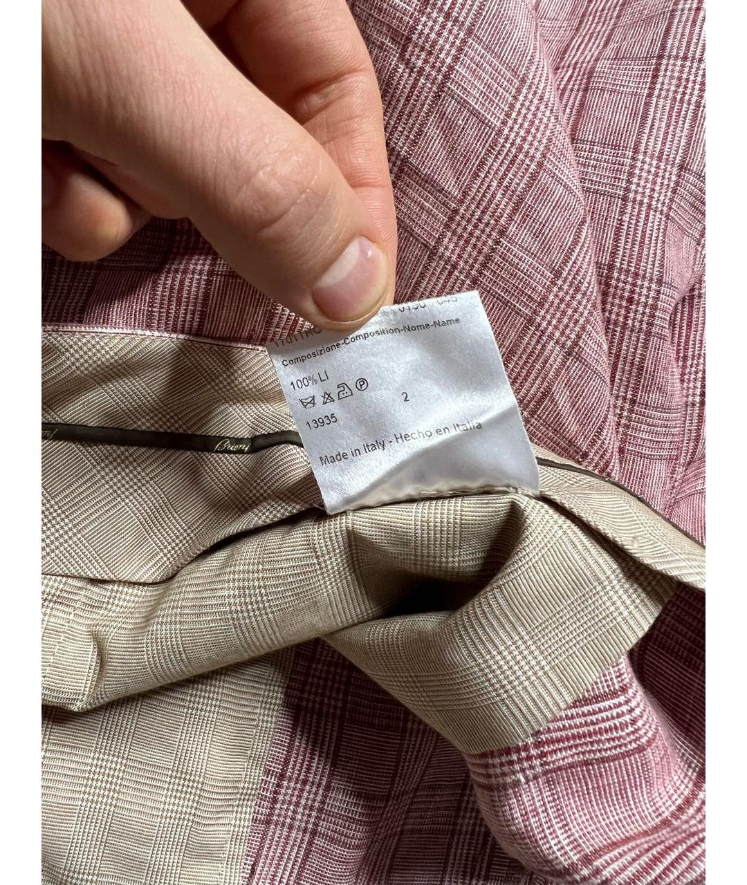 BRIONI Мульти льняные шорты, фото 8
