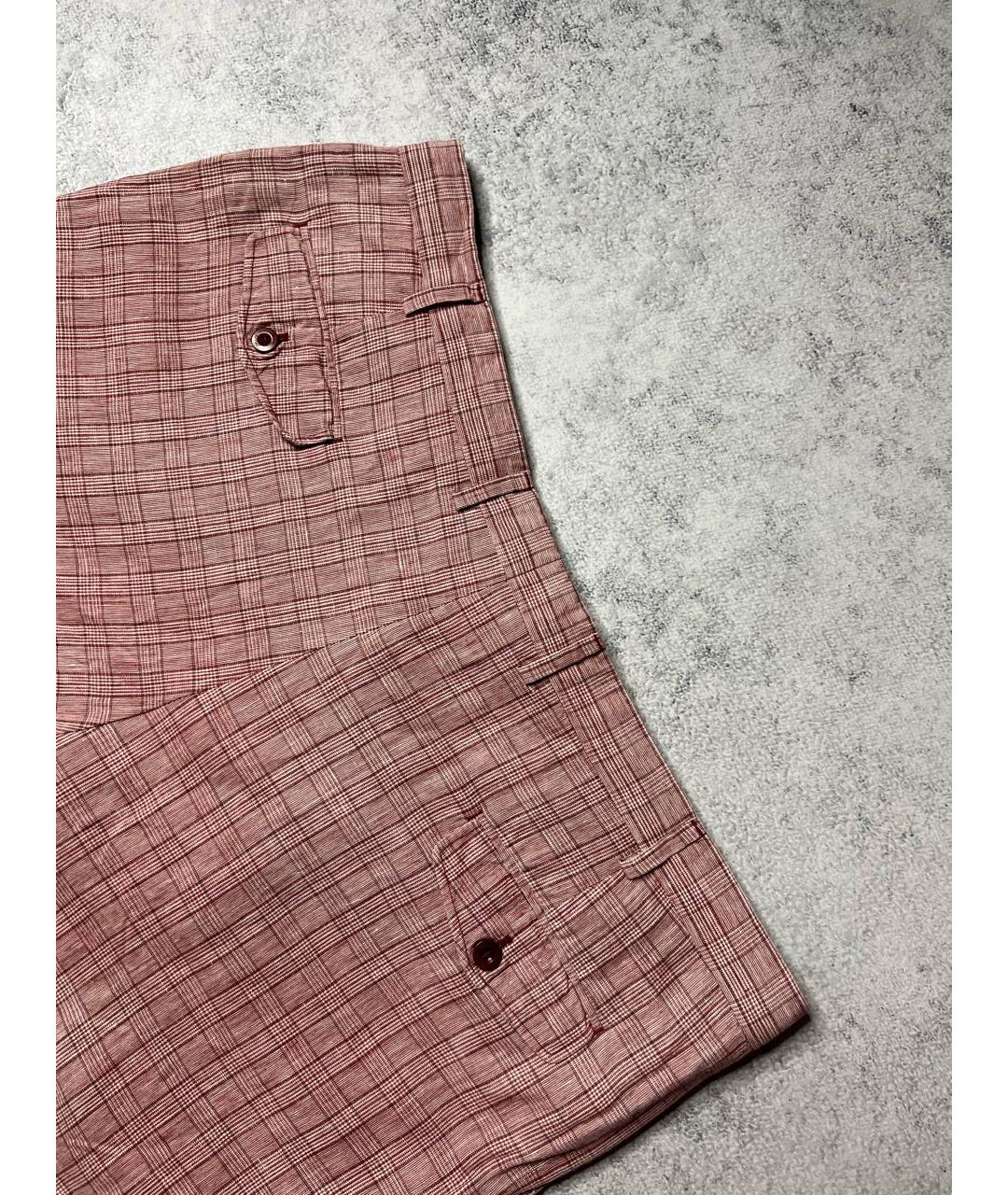 BRIONI Мульти льняные шорты, фото 5