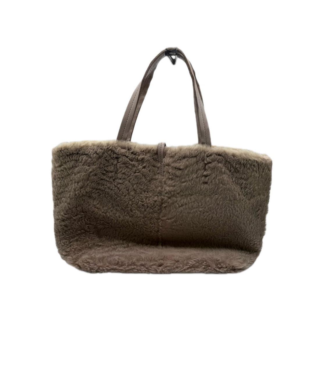 FERRAGAMO Бежевая сумка с короткими ручками, фото 4
