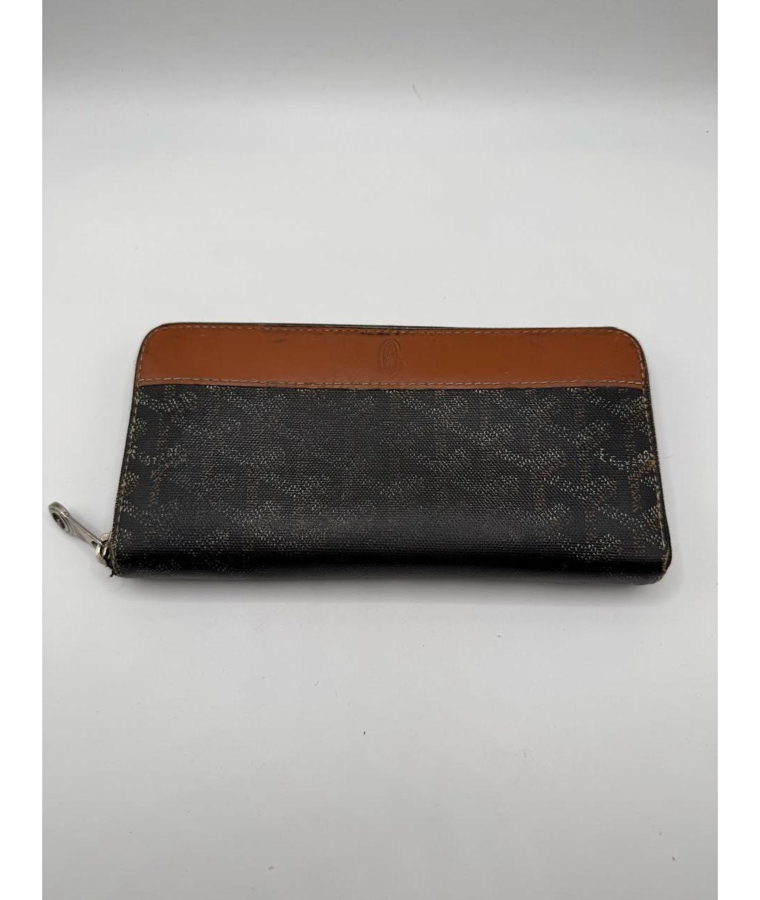 GOYARD Черный кожаный кошелек, фото 9