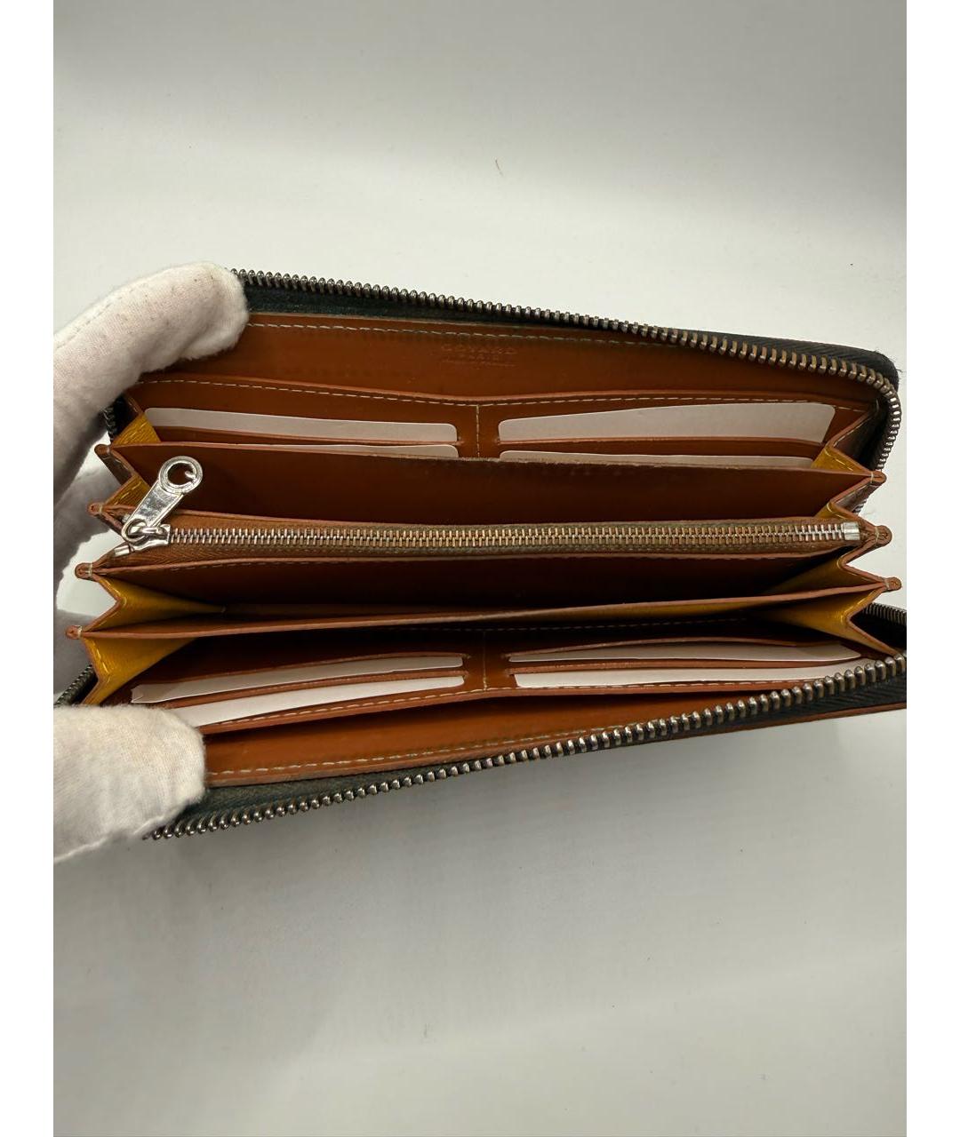 GOYARD Черный кожаный кошелек, фото 7