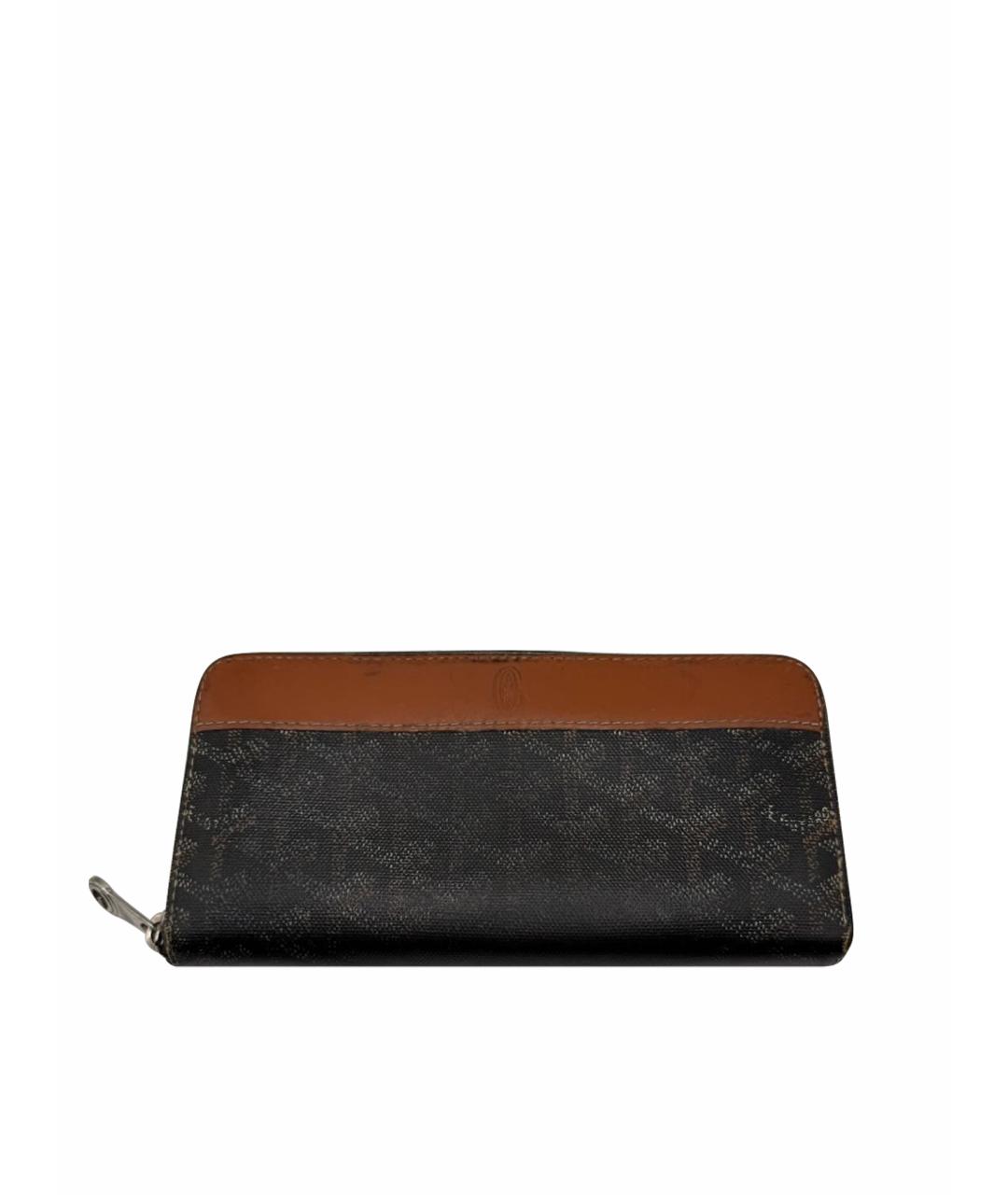 GOYARD Черный кожаный кошелек, фото 1