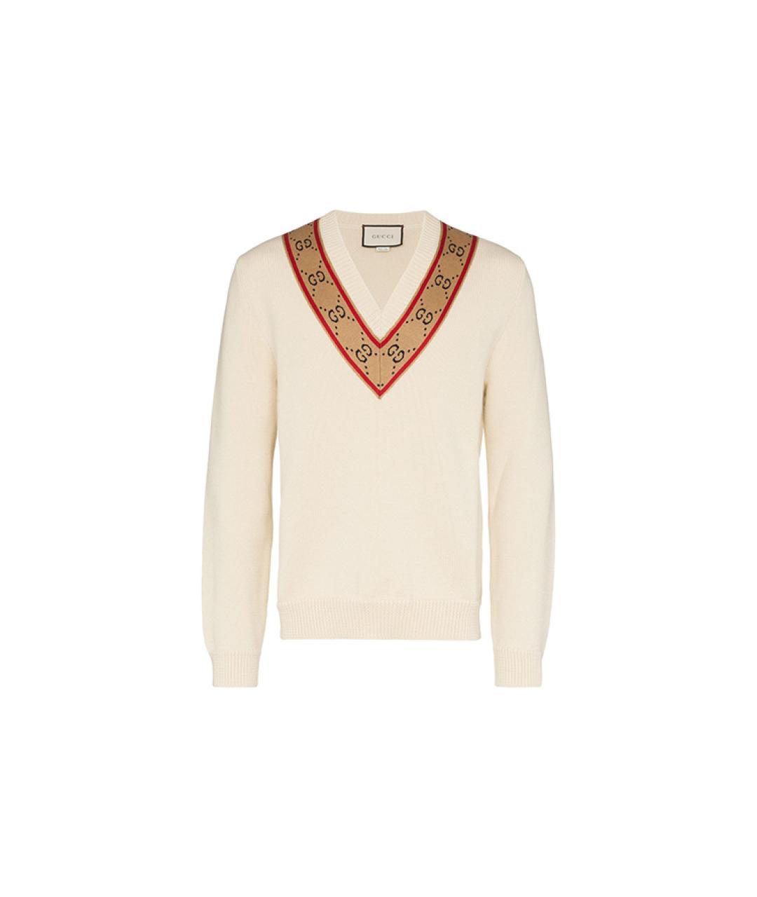 GUCCI Бежевый джемпер / свитер, фото 5