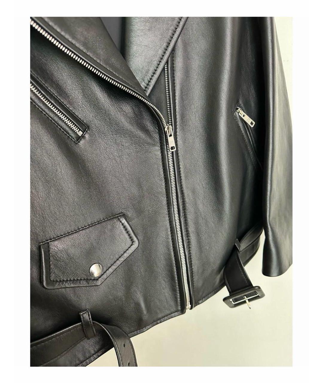 PRADA Черная кожаная куртка, фото 6