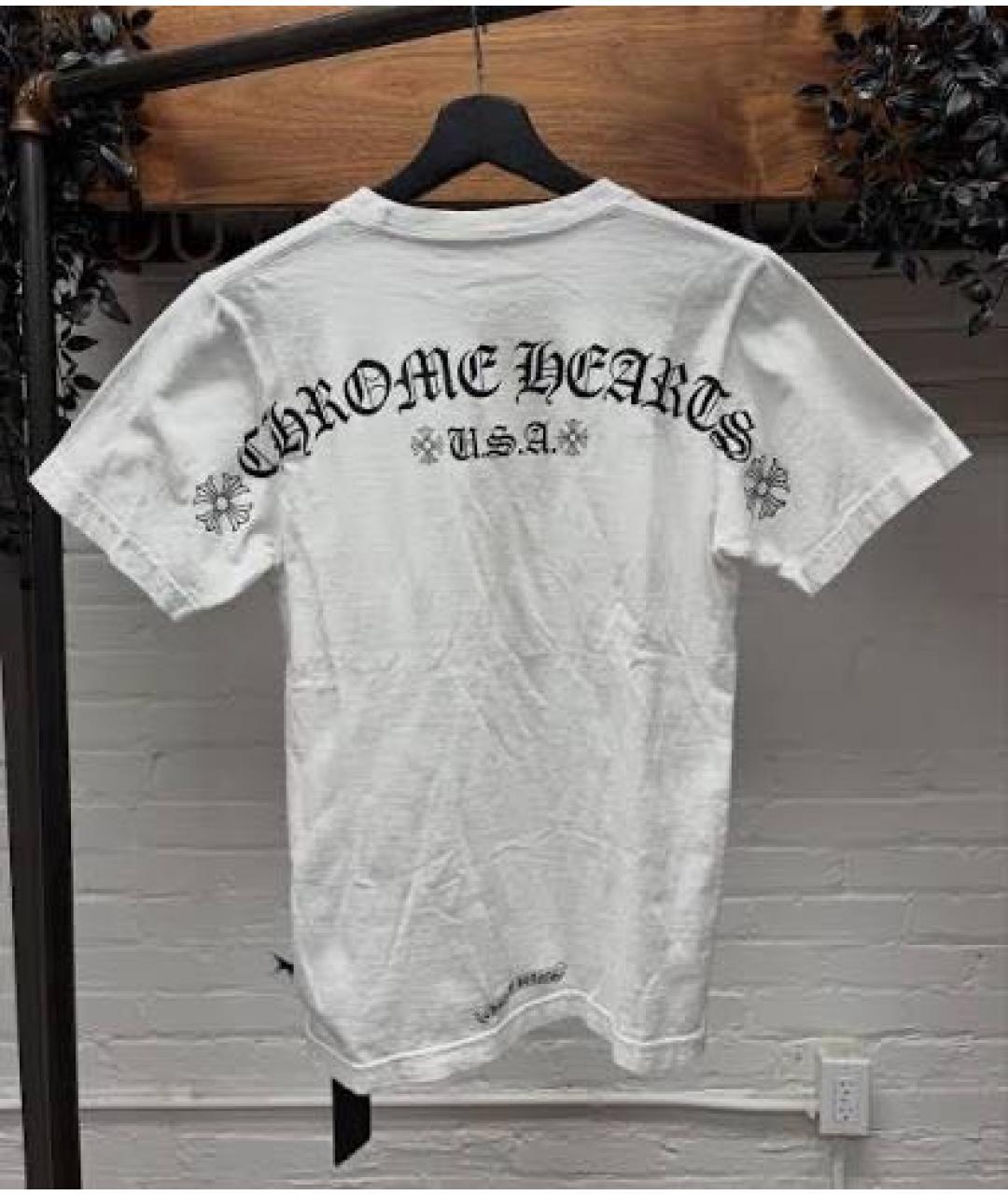CHROME HEARTS Белая хлопковая футболка, фото 3