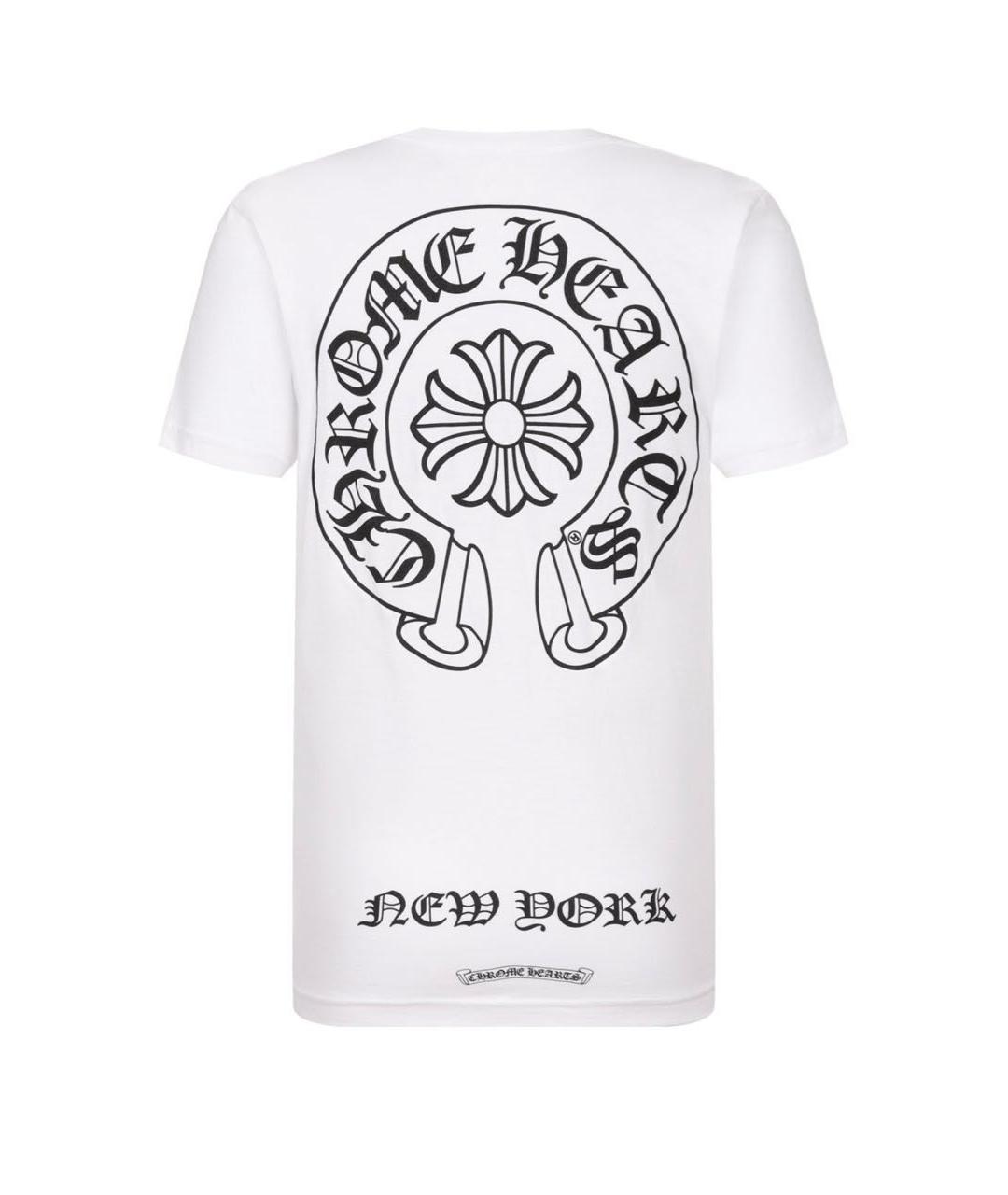 CHROME HEARTS Белая хлопковая футболка, фото 2