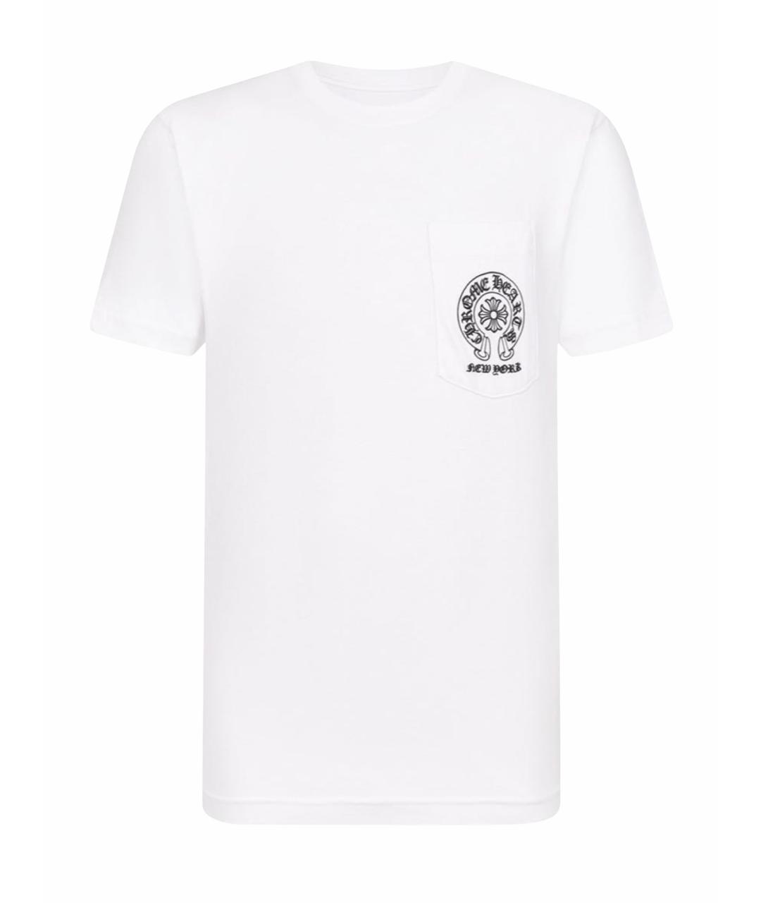 CHROME HEARTS Белая хлопковая футболка, фото 1
