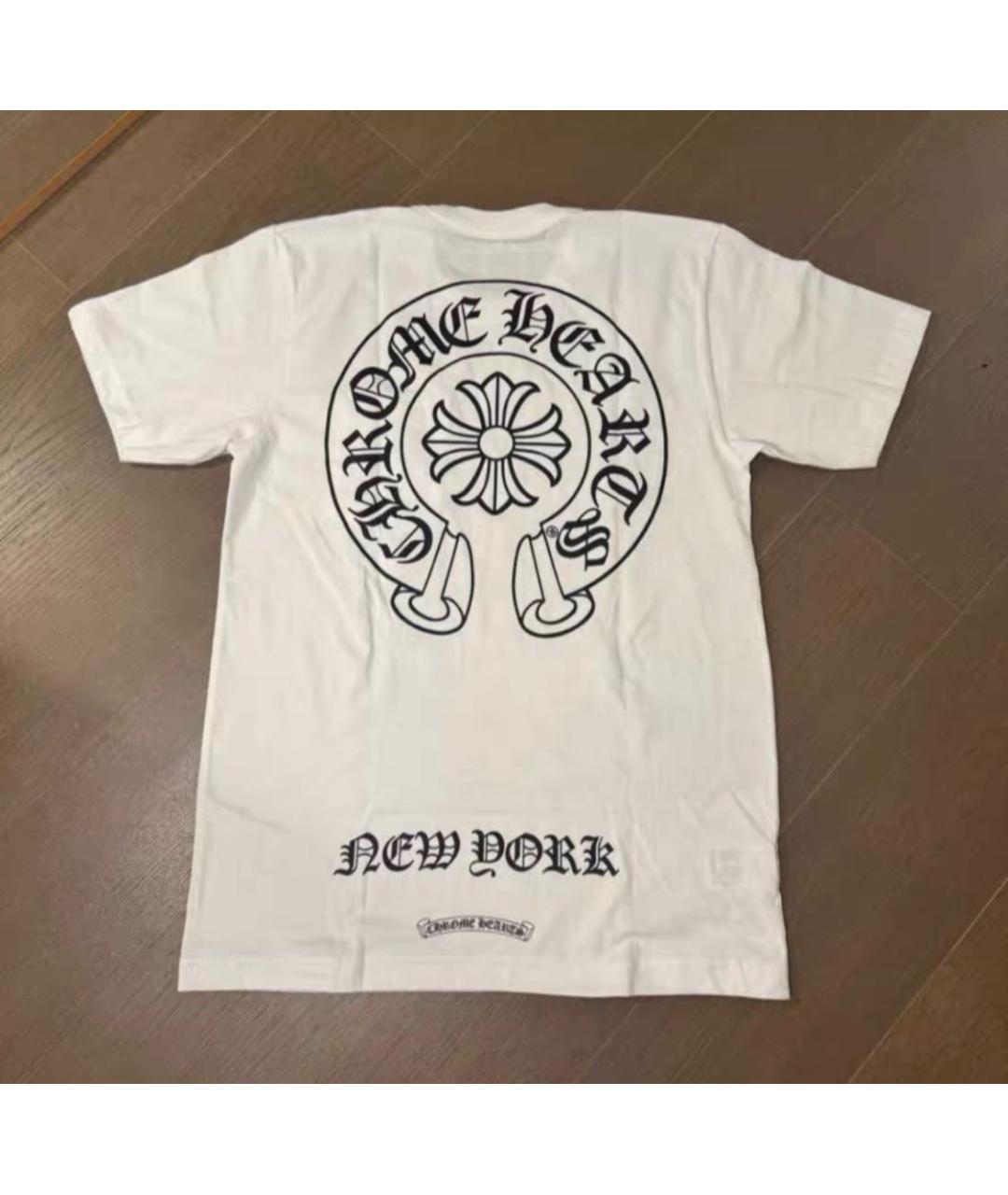 CHROME HEARTS Белая хлопковая футболка, фото 3
