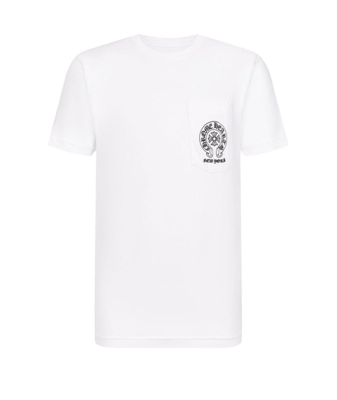 CHROME HEARTS Белая хлопковая футболка, фото 4
