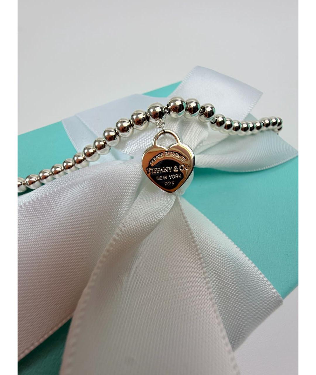 TIFFANY&CO Бирюзовый серебряный браслет, фото 5