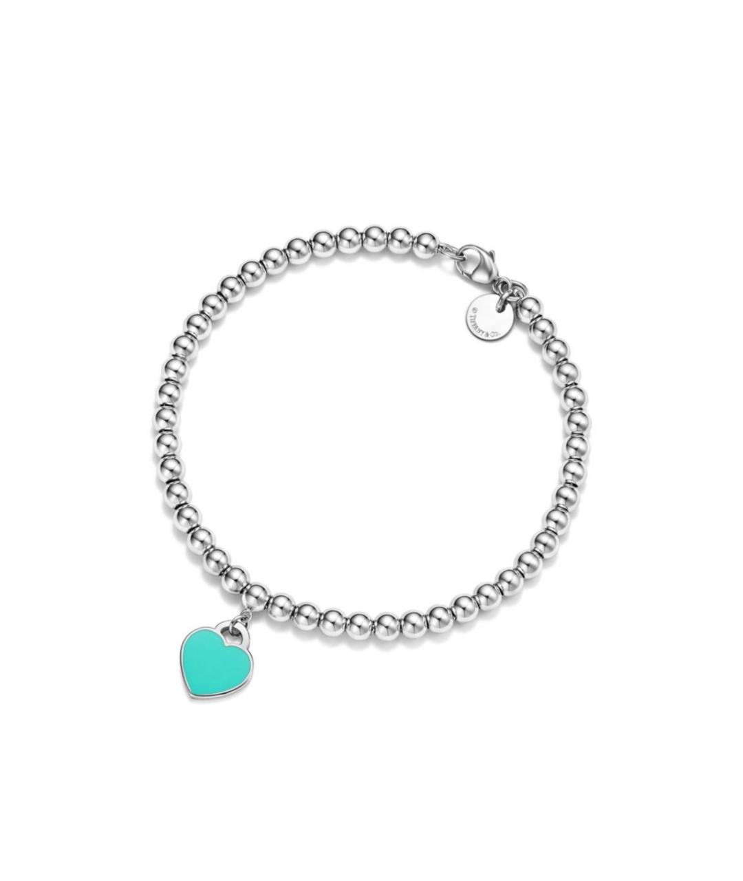 TIFFANY&CO Бирюзовый серебряный браслет, фото 8