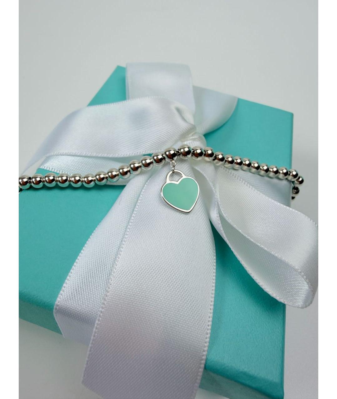 TIFFANY&CO Бирюзовый серебряный браслет, фото 4