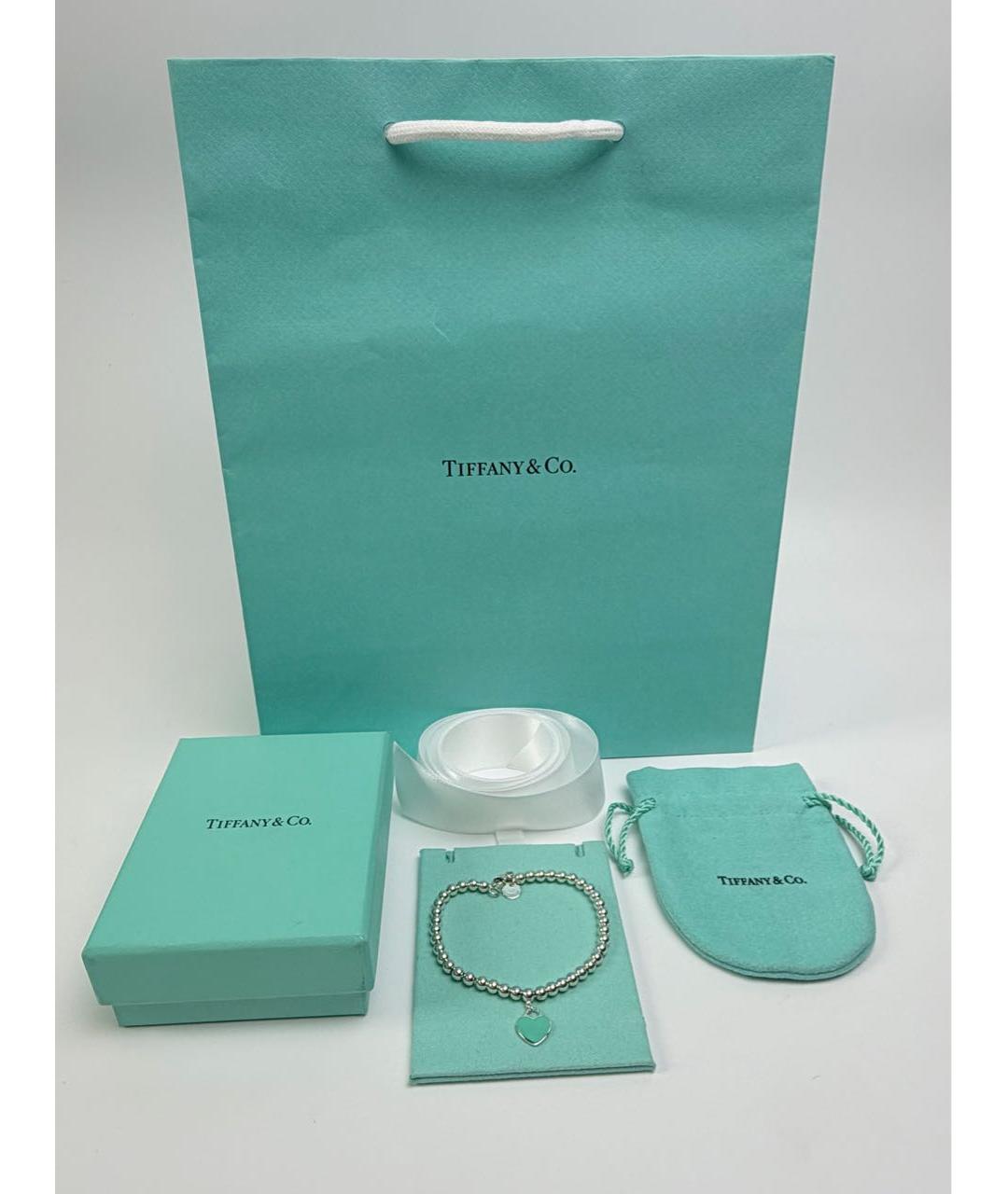 TIFFANY&CO Бирюзовый серебряный браслет, фото 3