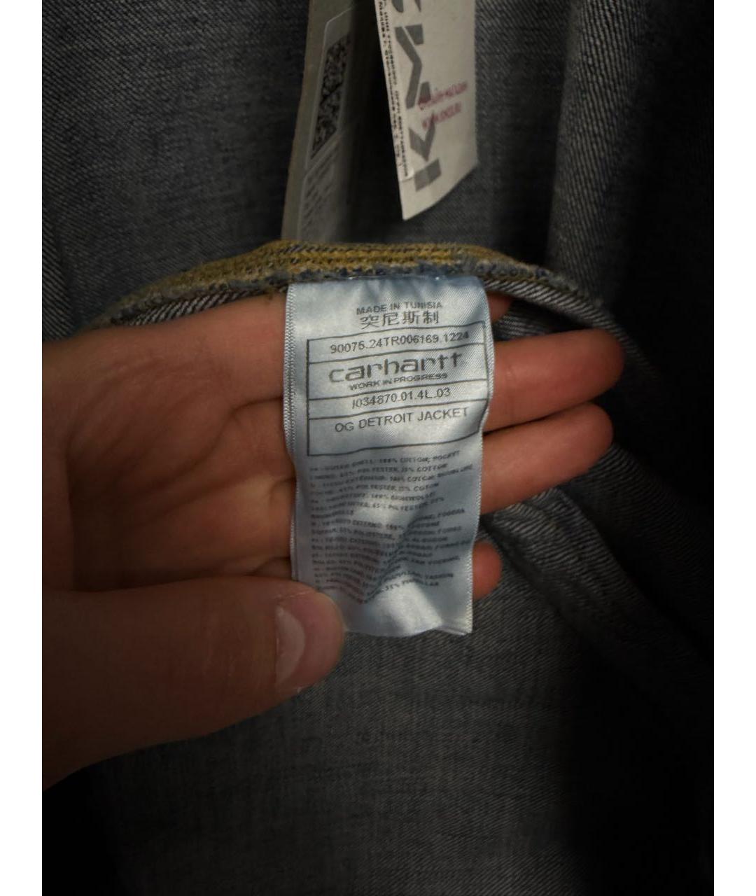 CARHARTT WIP Синяя деним куртка, фото 7