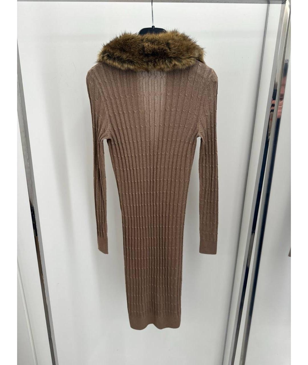 SAINT LAURENT Бежевое платье, фото 2