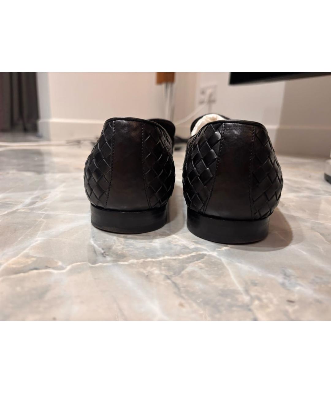 BOTTEGA VENETA Черные кожаные туфли, фото 4