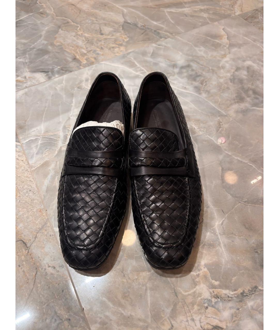 BOTTEGA VENETA Черные кожаные туфли, фото 2