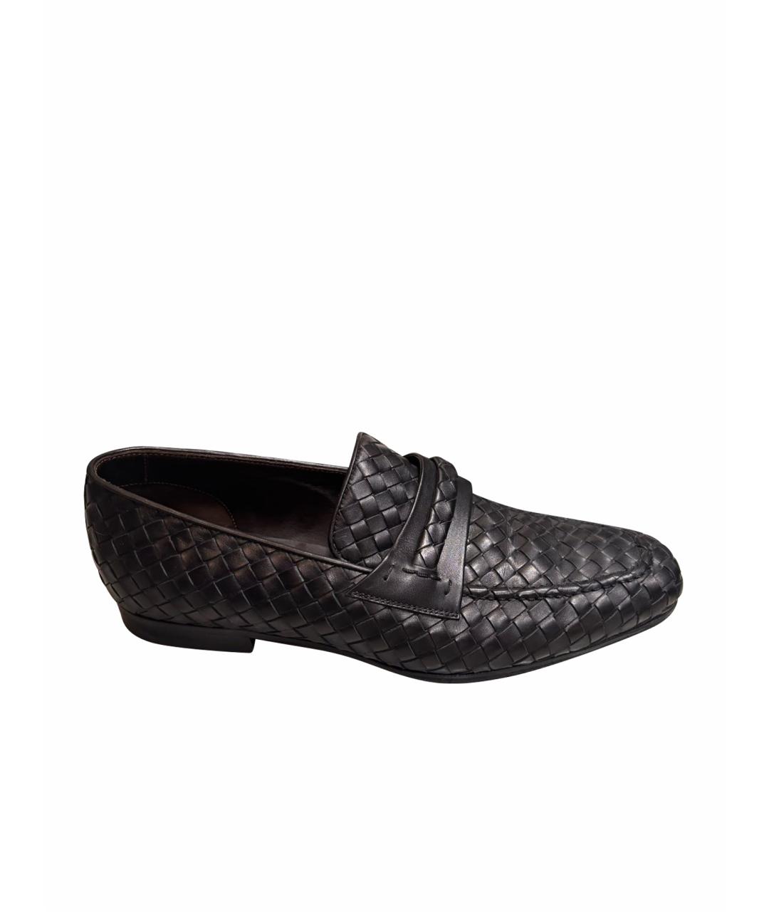 BOTTEGA VENETA Черные кожаные туфли, фото 1