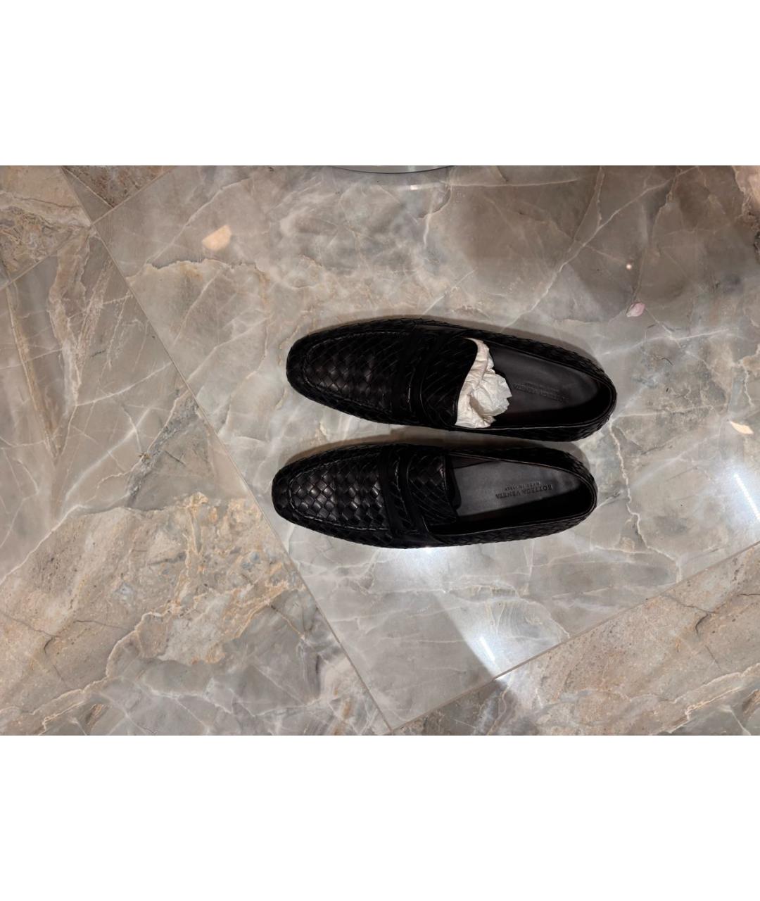 BOTTEGA VENETA Черные кожаные туфли, фото 3