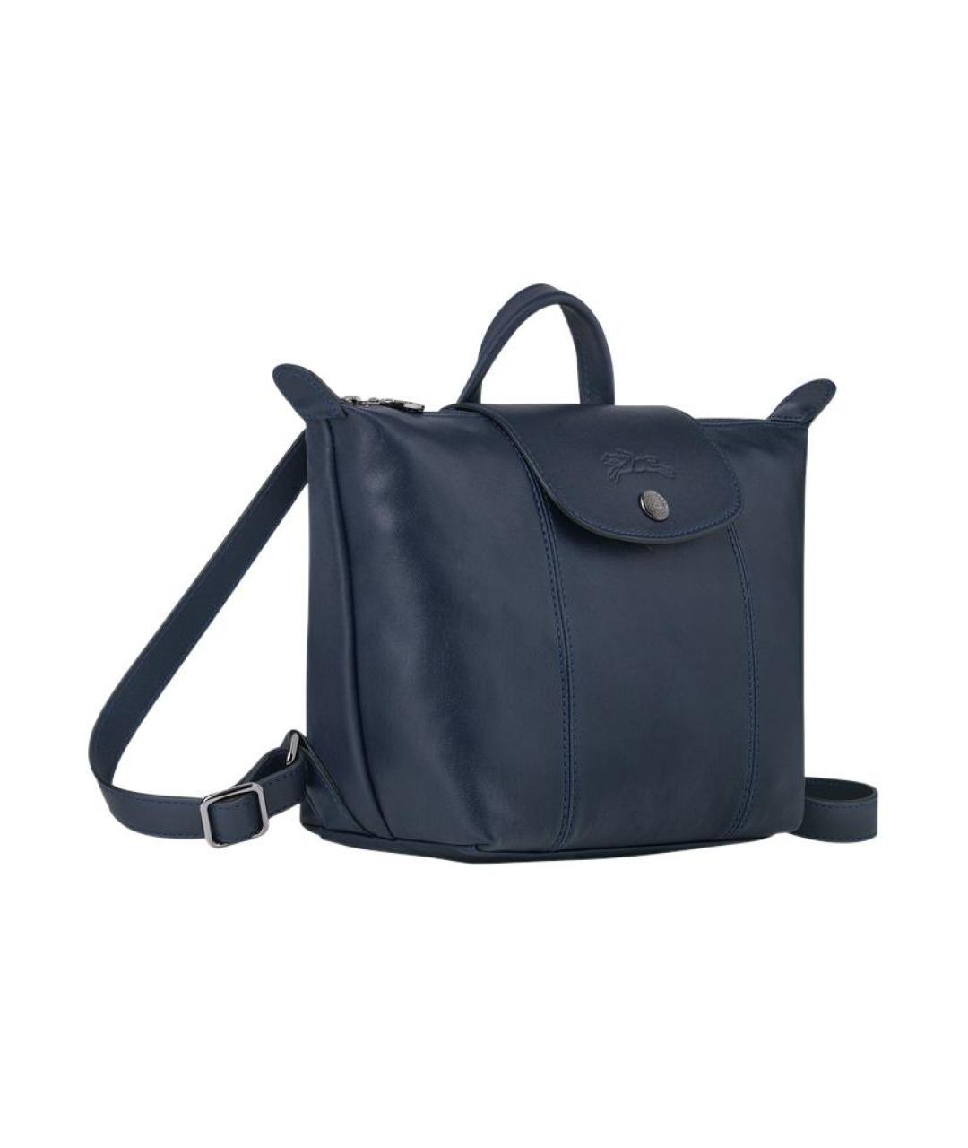 LONGCHAMP Синяя тканевая сумка через плечо, фото 3