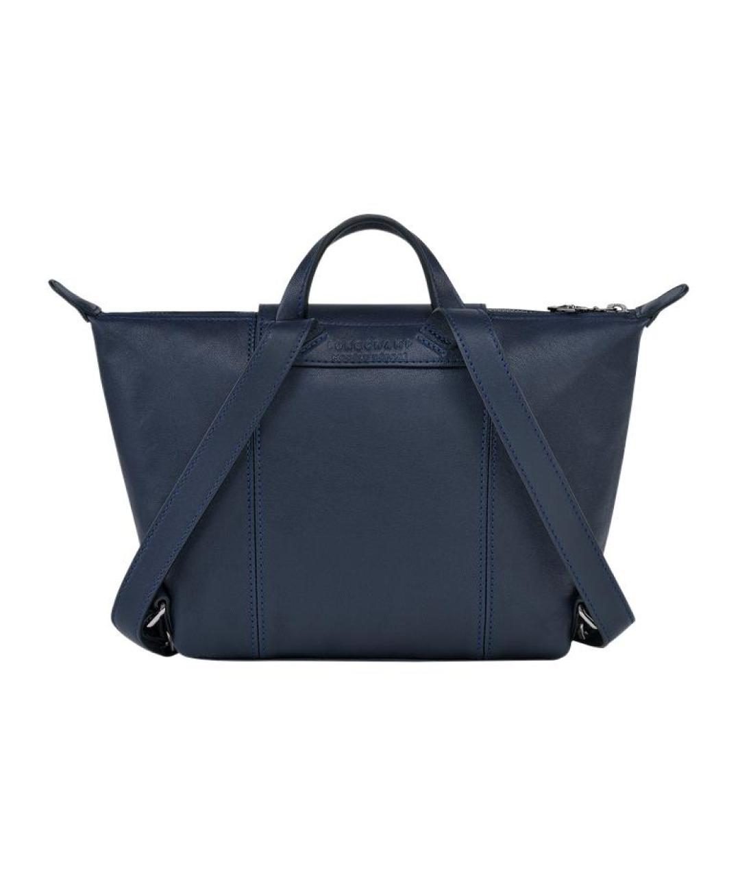 LONGCHAMP Синяя тканевая сумка через плечо, фото 2