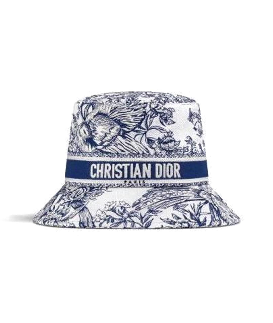 CHRISTIAN DIOR Синяя хлопковая панама, фото 1