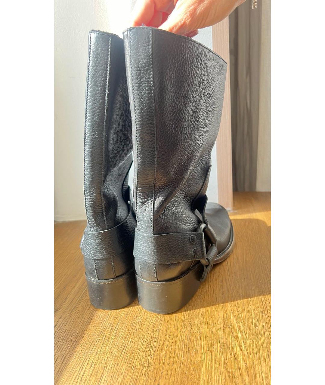 ZADIG & VOLTAIRE Черные кожаные сапоги, фото 3