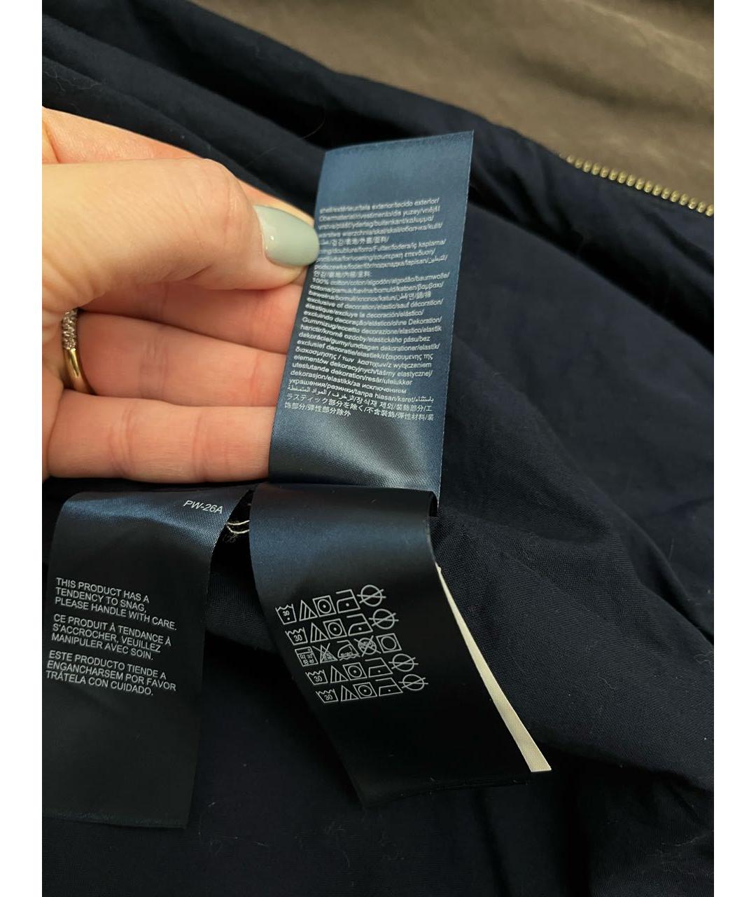 TOMMY HILFIGER Синяя хлопковая куртка, фото 5