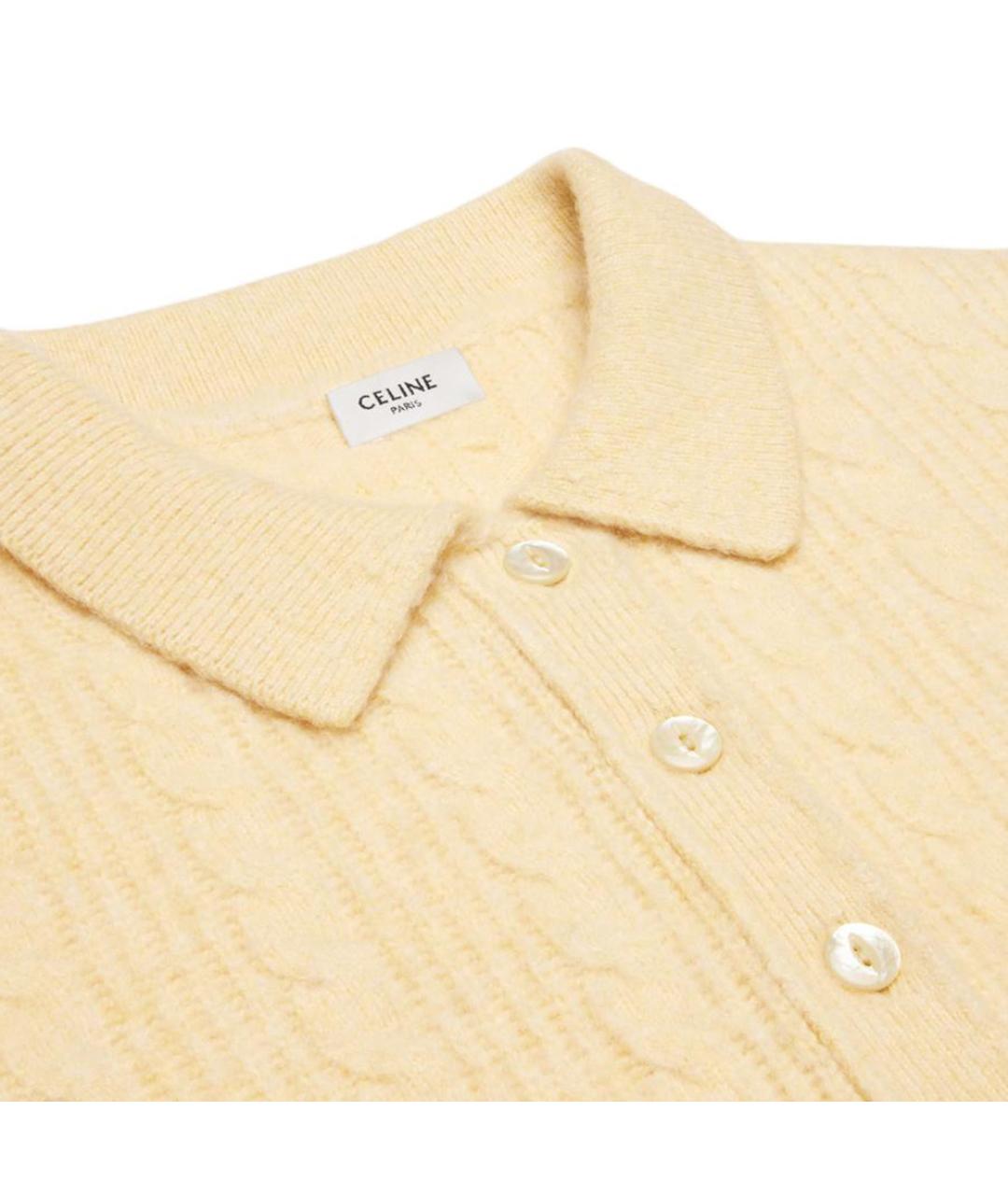 CELINE Желтый джемпер / свитер, фото 3