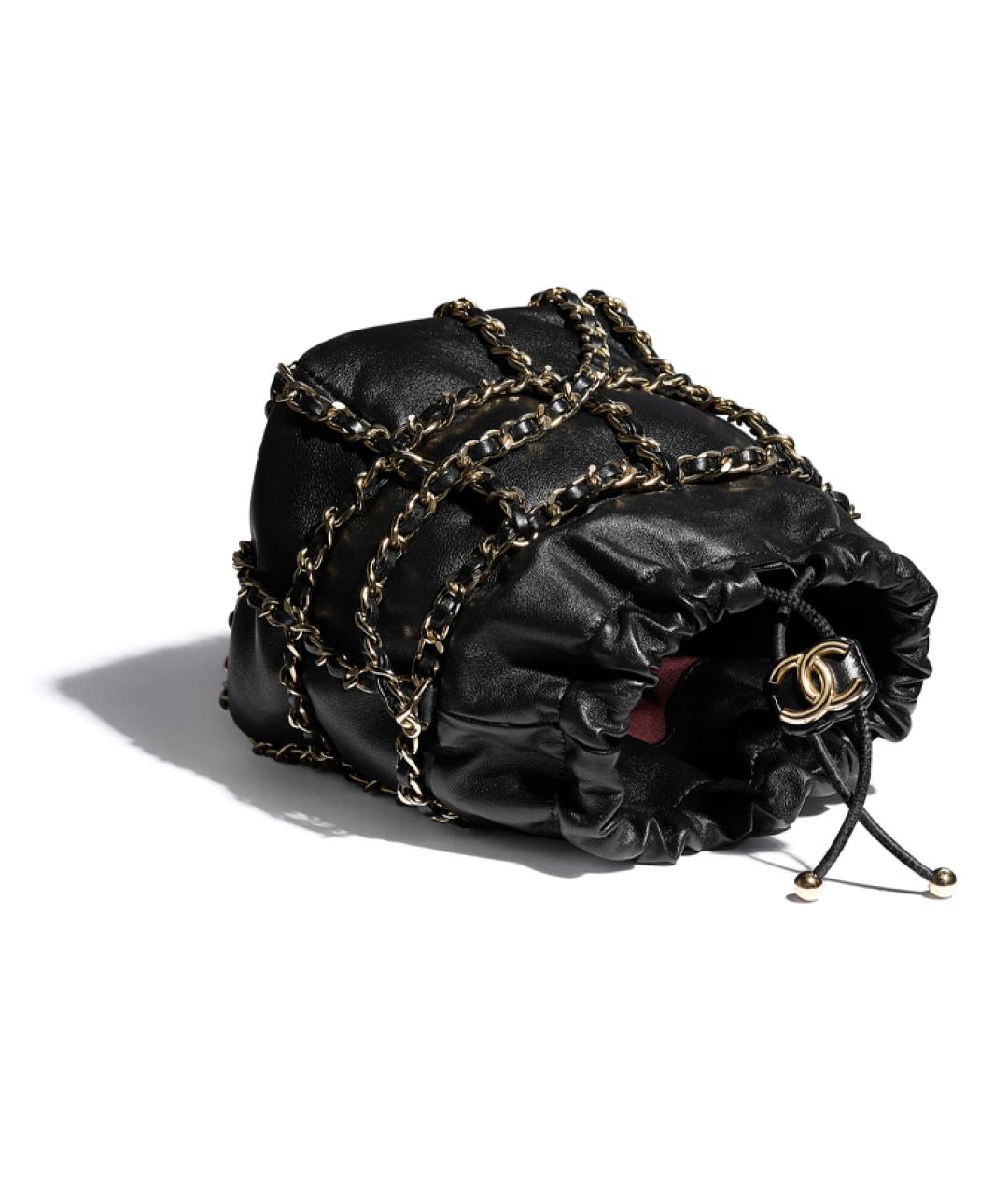 CHANEL Черная кожаная сумка через плечо, фото 4