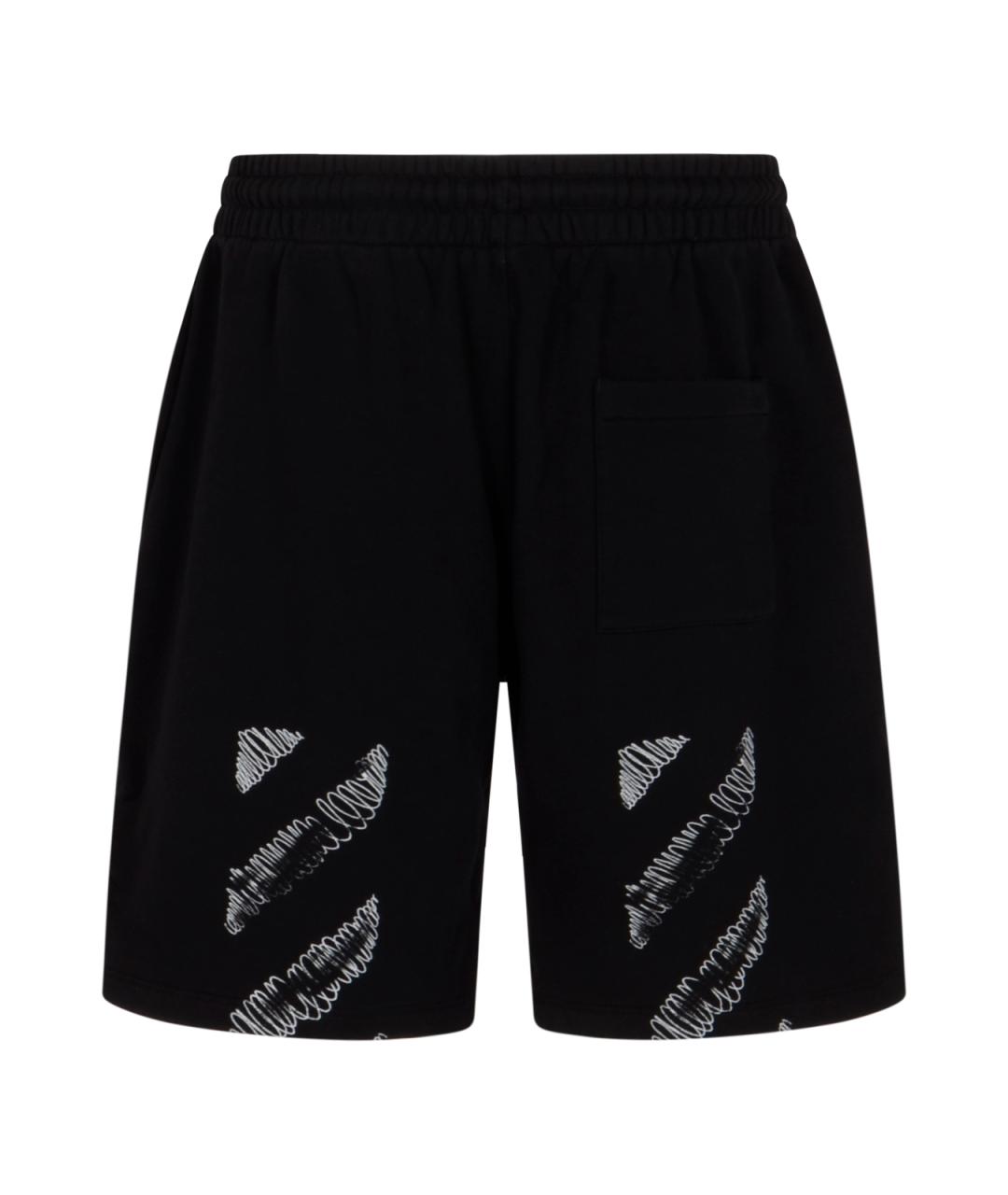 OFF-WHITE Черные хлопковые шорты, фото 2