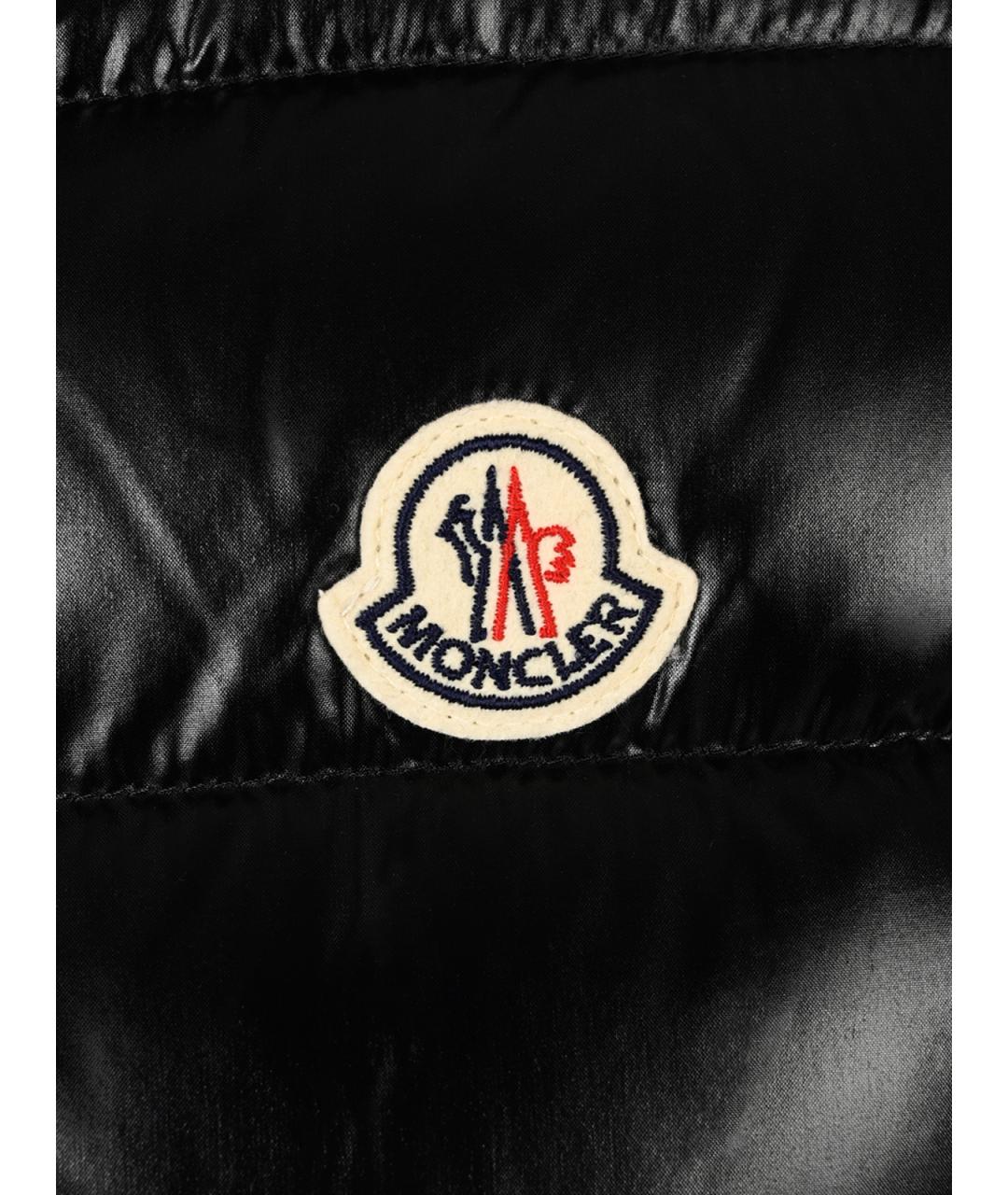 MONCLER Черный синтетический жилет, фото 5
