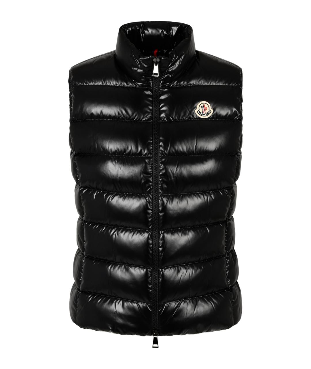 MONCLER Черный синтетический жилет, фото 2