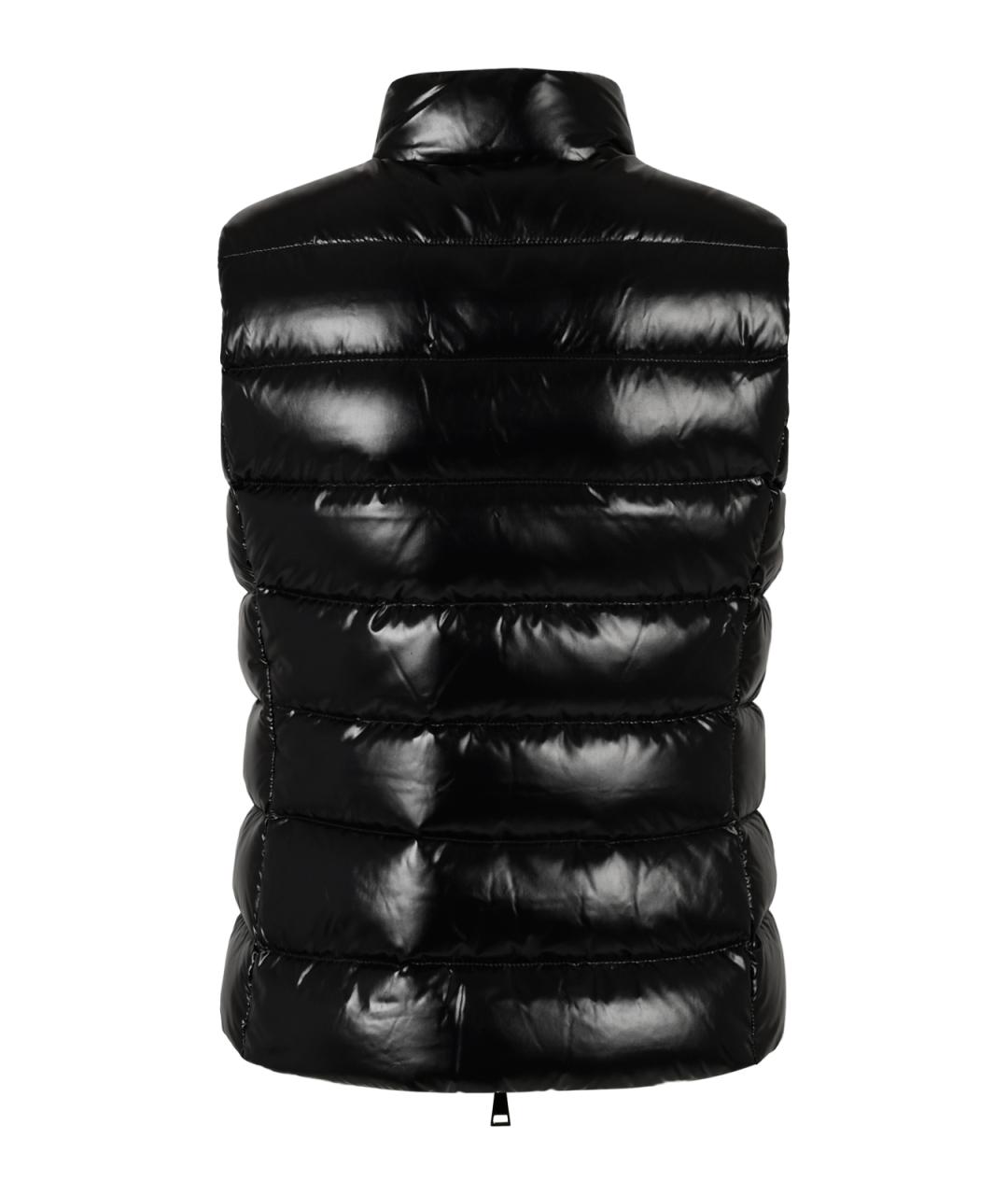 MONCLER Черный синтетический жилет, фото 4