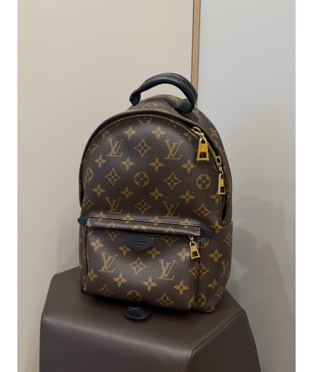 LOUIS VUITTON Коричневый рюкзак из канвы, фото 6