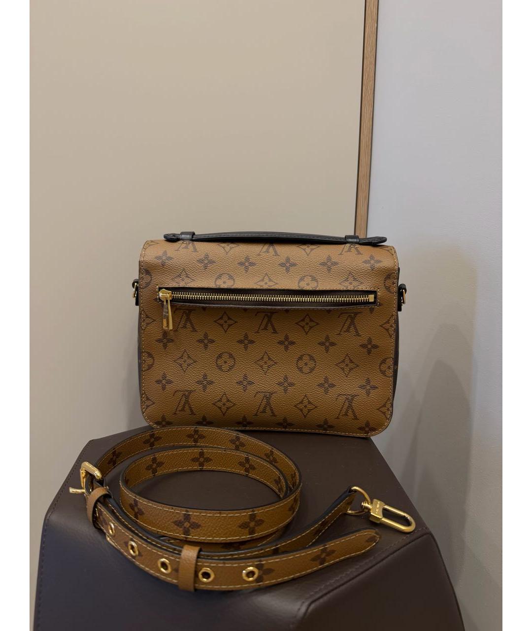 LOUIS VUITTON Коричневая сумка через плечо из канвы, фото 2
