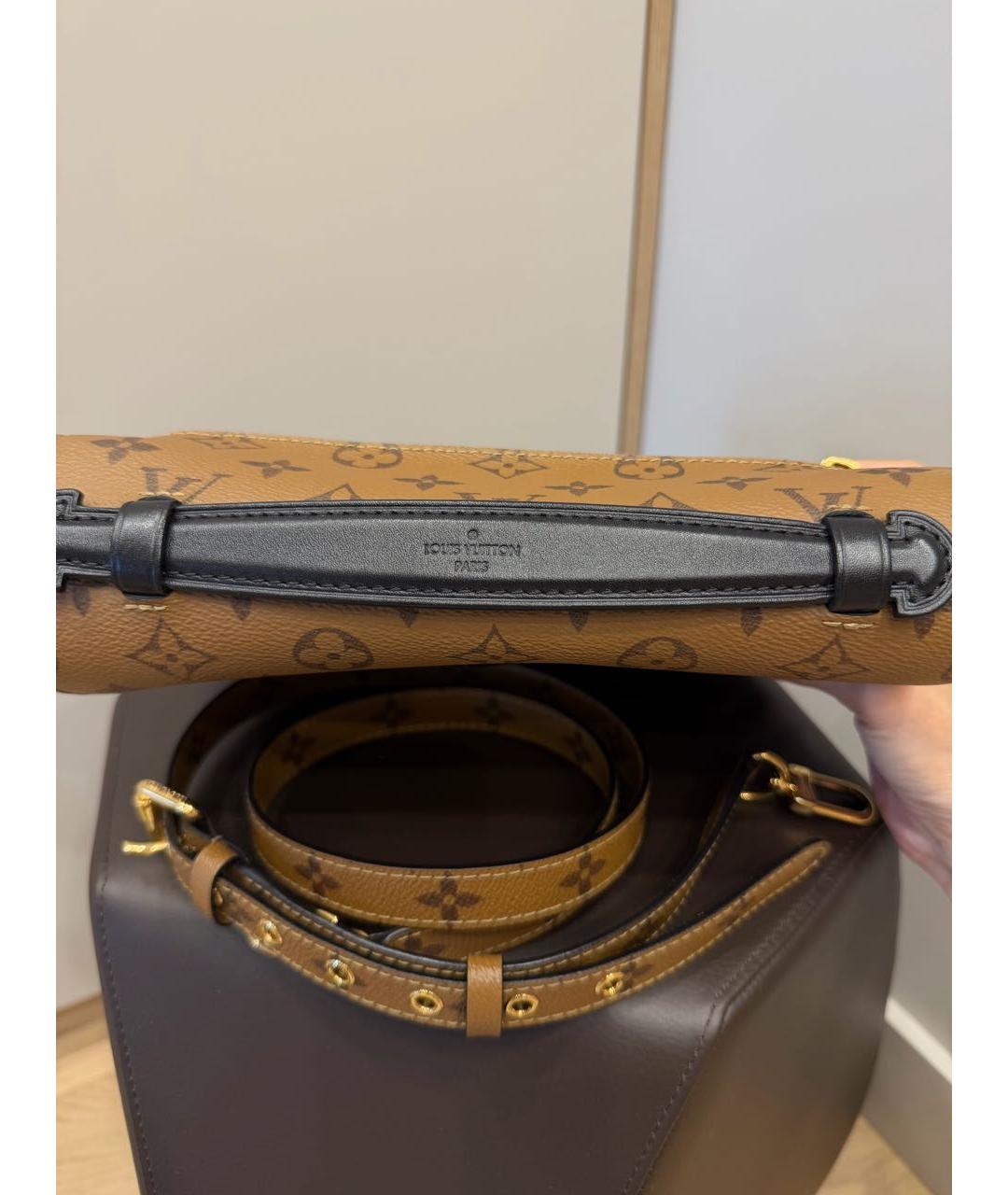LOUIS VUITTON Коричневая сумка через плечо из канвы, фото 4