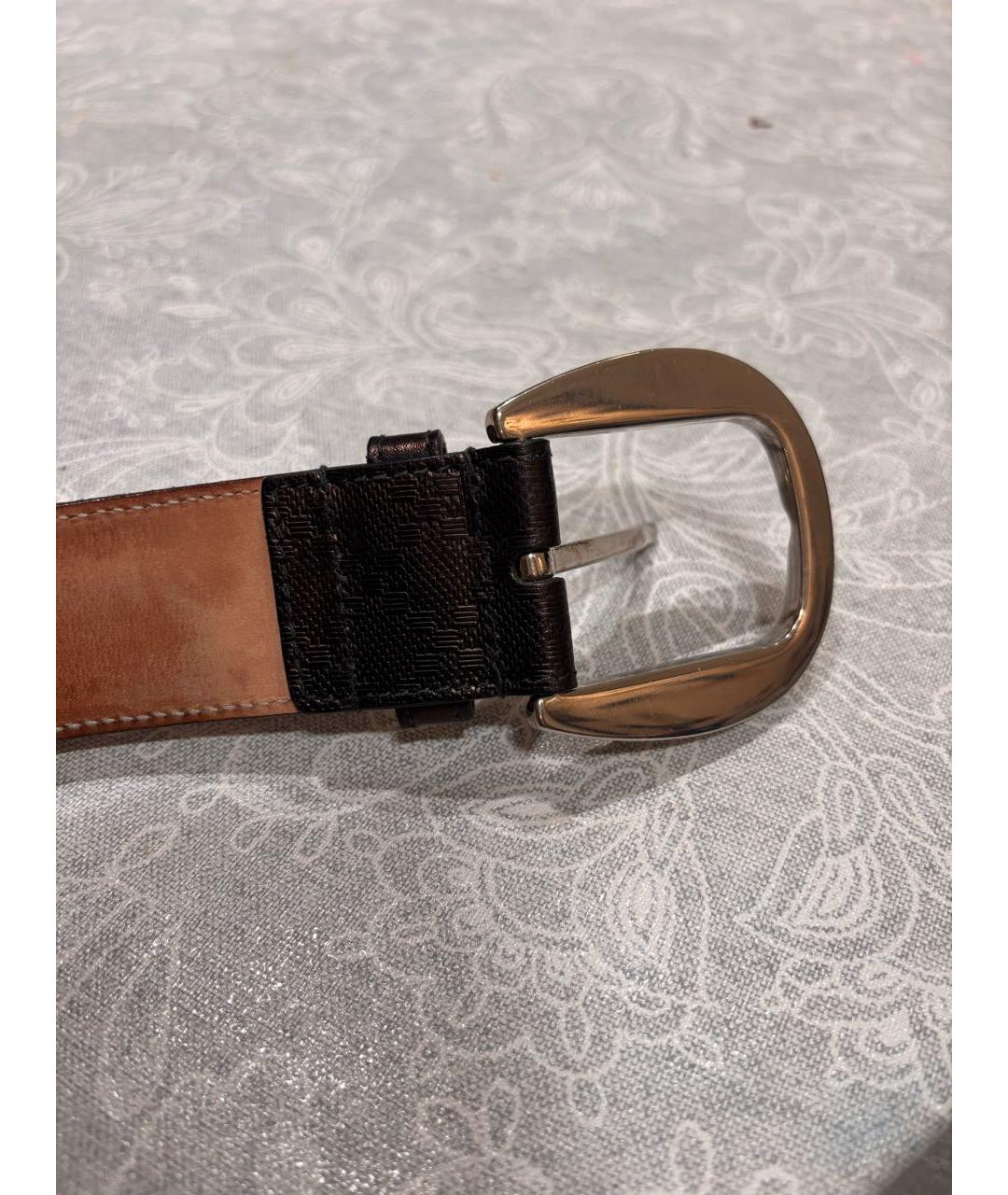 GUCCI Черный кожаный ремень, фото 2