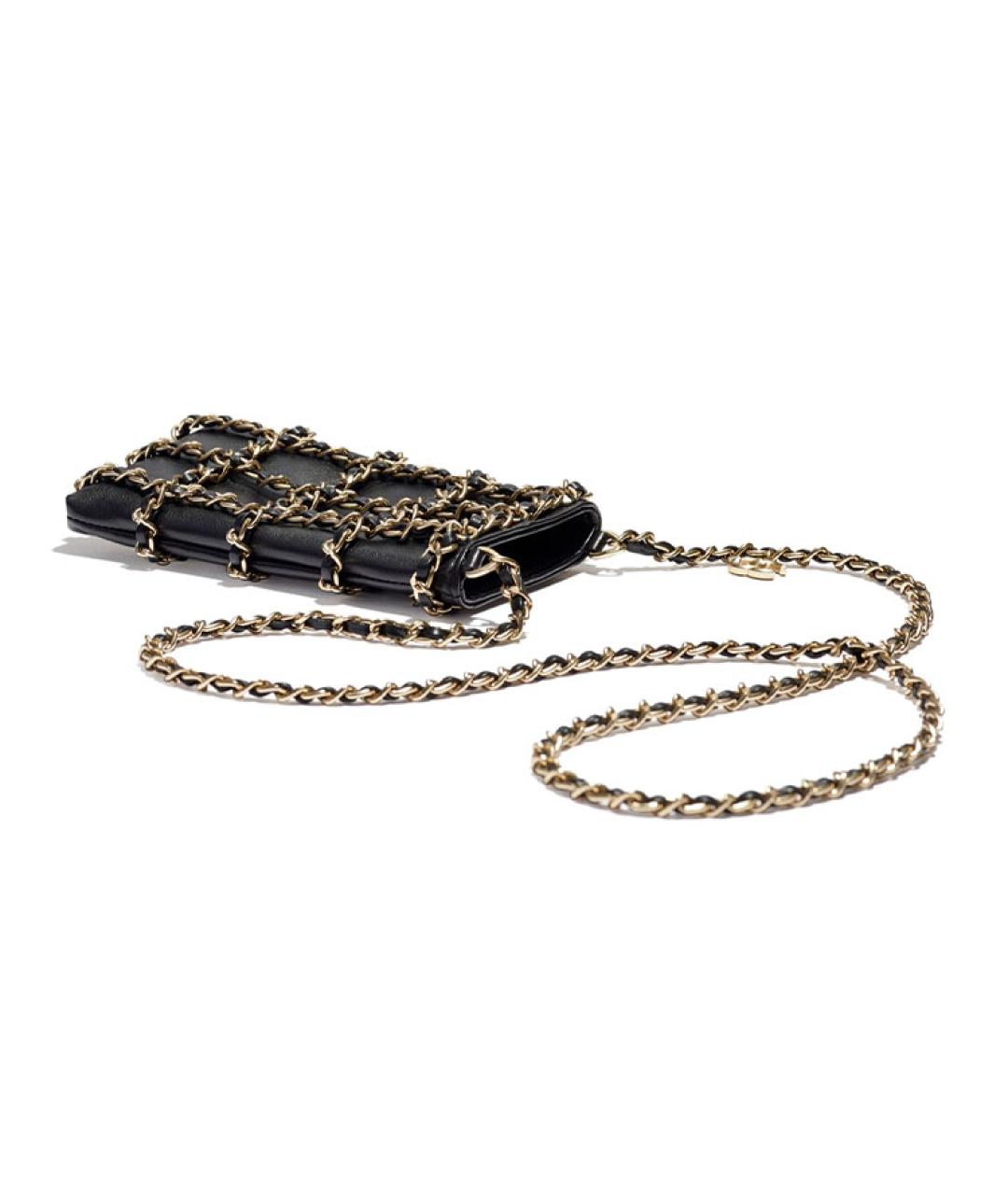 CHANEL Черная кожаная поясная сумка, фото 3