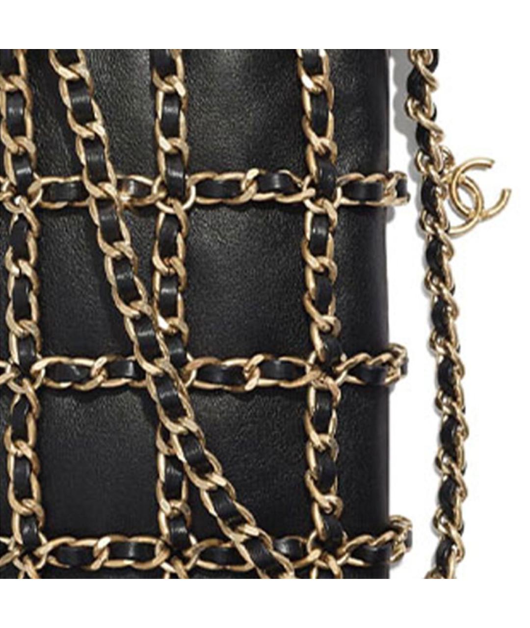 CHANEL Черная кожаная поясная сумка, фото 5